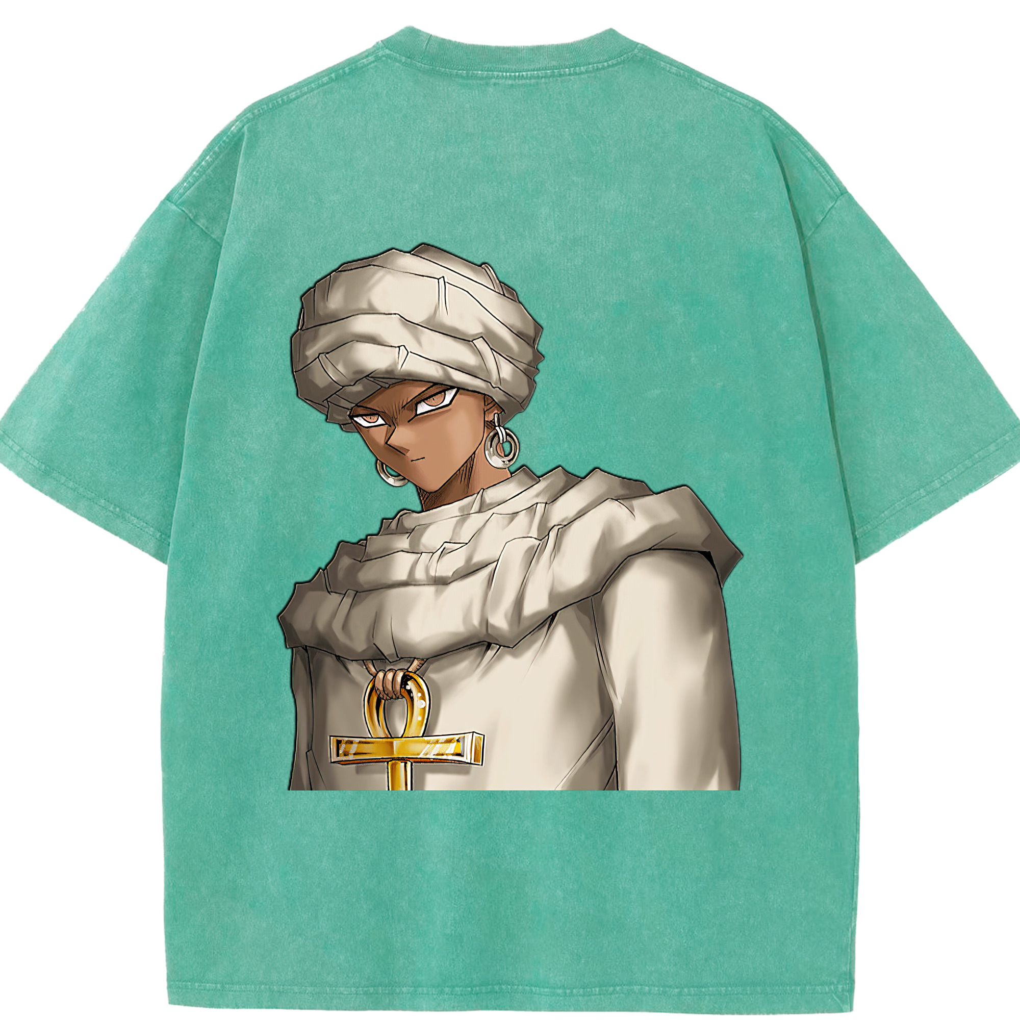 （画像用） 遊☆戯☆王 Yu-Gi-Oh! 綿100% ヴィンテージ風 半袖Tシャツ（背面プリント）